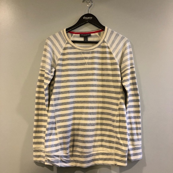 A Pea in the Pod drop shoulder striped sweatshirt - Picture 3 of 8